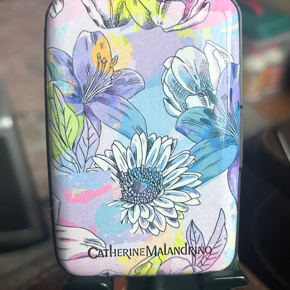 Catherine Malandrino Floral Patterned Compact Case